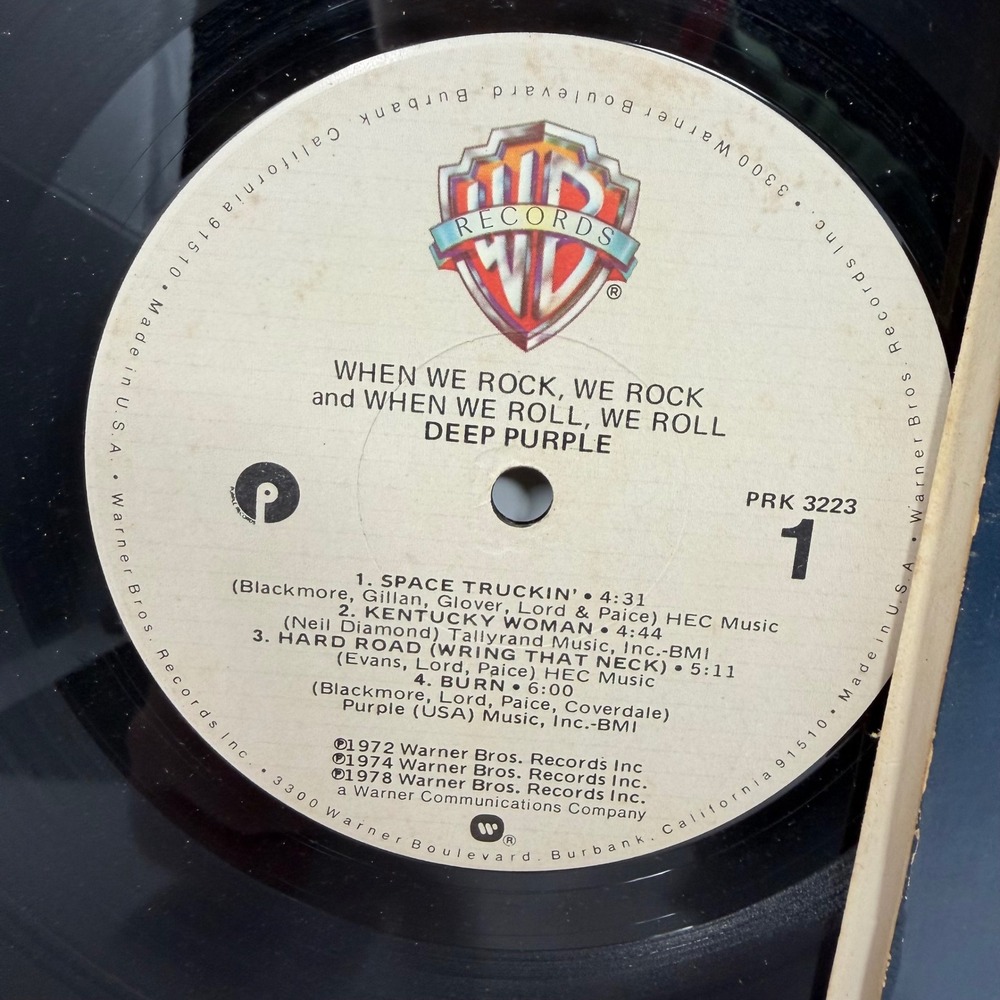Deep Purple When We Rock We Rock And When We Roll We Roll Vinyl Record Album LP - Picture 4 of 4
